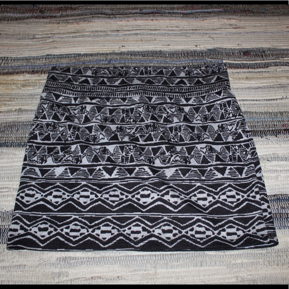 Grey Tribal Skirt